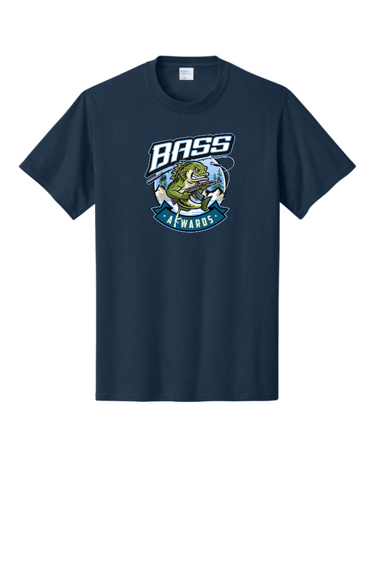 Bass Akwards Navy Cotton T-Shirt